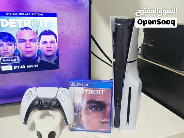 بلاستيشن فايف سلم 1تيرا مع ايد و سيدي