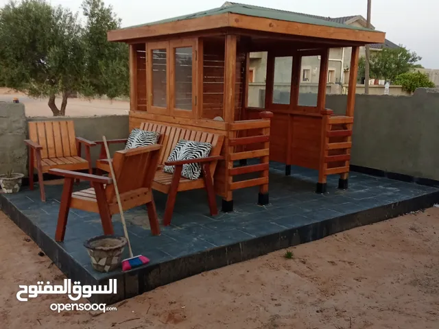 كوخ خشب لوح معالج