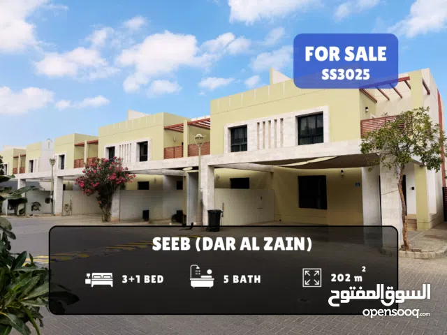 For Sale (HOT OFFER): 3+1 Bedroom Townhouse in Seeb - Dar Al Zain Compound  REF SS3025