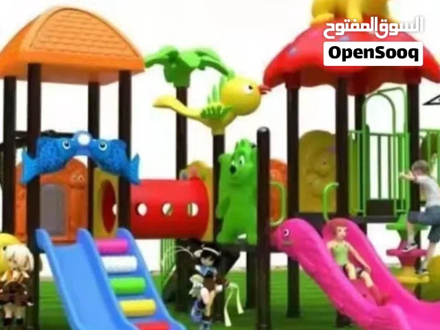 outdoor playground and swing sliding