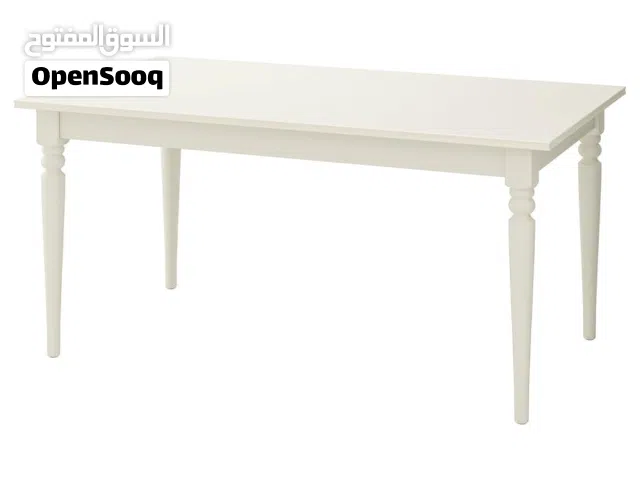 ميز مع 4 كراسي خشب قابل للتكبير ماركة IKEA السويدية