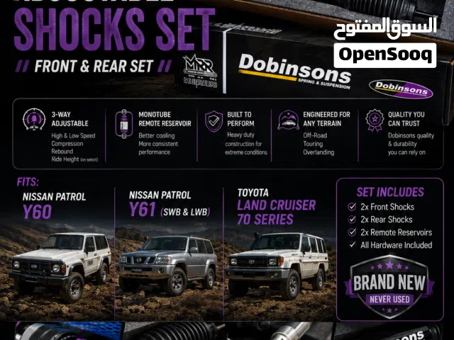 Brand new Dobinsons MRR 3-Way Adjustable Suspension shocks