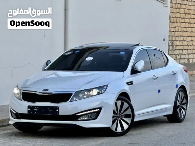 كيا اوبتيما 2013 فل رقم 1 اصليه جمرك كيف واصله استيراد كوريا سياره كرت عيب لالا كربون موجود بالكشف