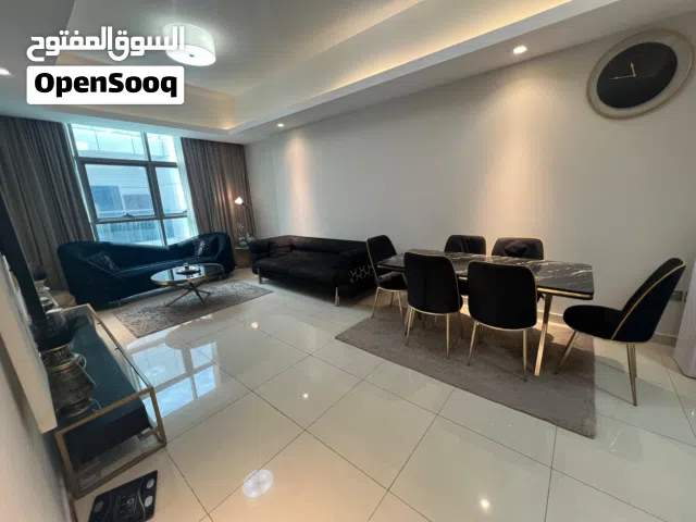شقه غرفتين وصاله مفروشه تشطيب راقثى للايجار ابراج غلفا جاهزه للسكن فوري