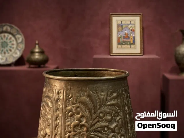 كاشبوه نحاس ملكي _ شغل طرق علي النحاس يدوياً ( ثقيل) _ قديم