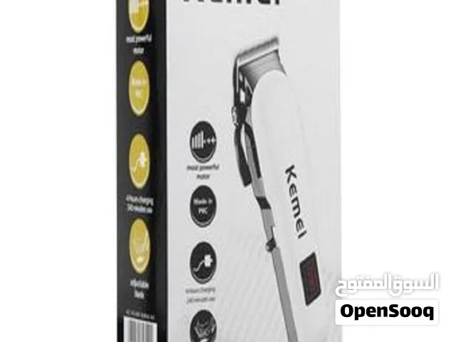 Professional LCD Display Electric Hair Clipper Cordless Rechargeable Shaver Trimmer White