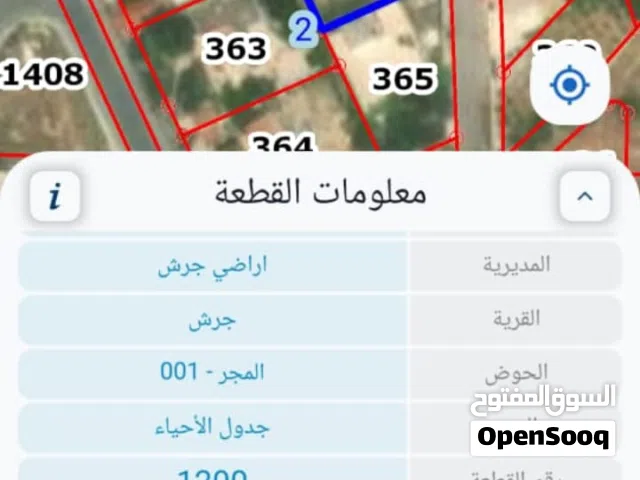 ارض للبيع جرش