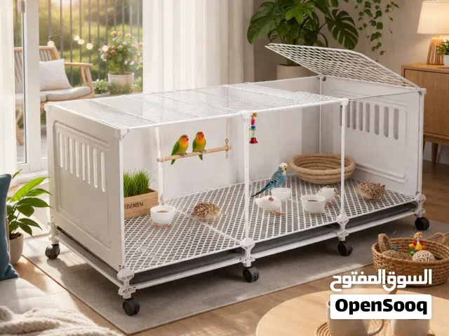 قفص طيور كبير مع عجلات – عرض مميز