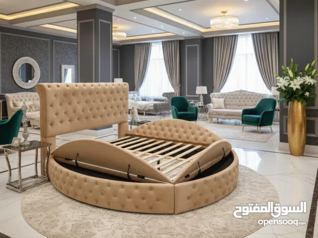 سريركابتونية دائري ملكي لأصحاب الذوق الرفيع سرير دائري ملكي لأصحاب الذوق الرفيع اقتني واشعر بالتميز