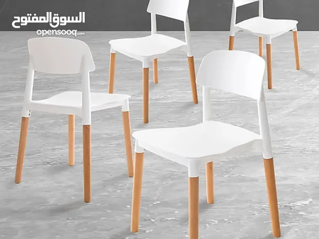 فينش فوكس كرسي طعام من بيلا، كرسي كافتيريا/ كرسي مقهى/ كراسي جانبية بدون ذراعين، مصنوع من بلاستيك AB