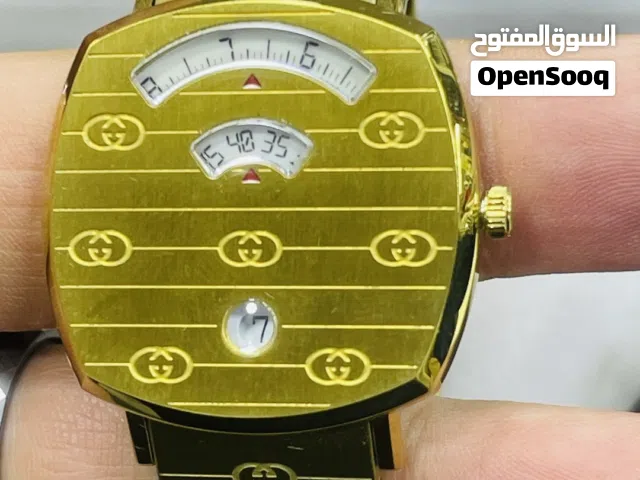 Gucci swiss made الساعة بحالة الوكالة معها علبتها بدون كفالة