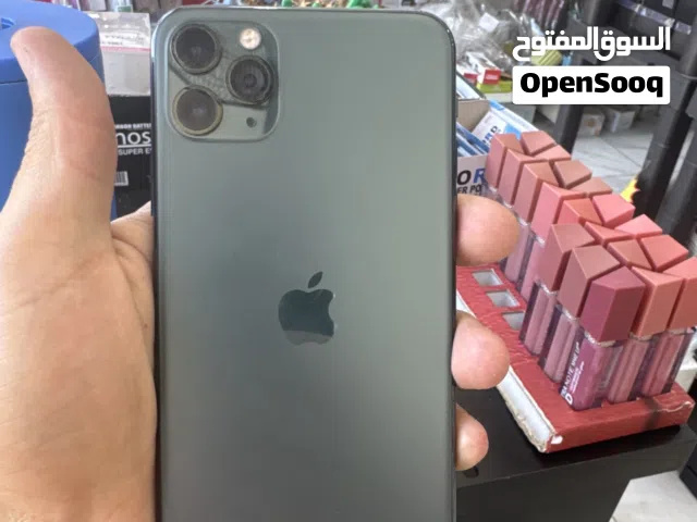 أيفون 11 برو ماكس أخضر بسعة 256 جيجابايت، حالة ممتازة من عامين إلى ثلاثة