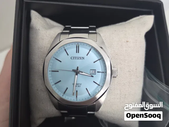 Citizen Quartz Men's watch, model number BI5110-54M, with a light blue dial