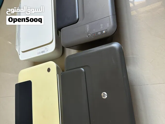 4 طابعات اتش بي متنوعه بسعر 12 ريال فقط