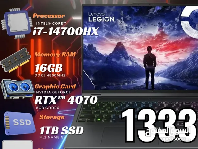 laptop lenovo Core i7-14th لابتوب لينوفو كور اي 7