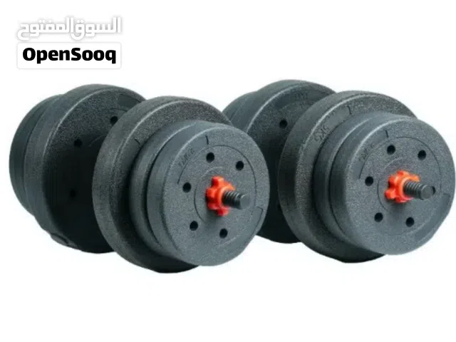 اثقال رياضيه 40kg dumbbells جديد من شهر شارنه