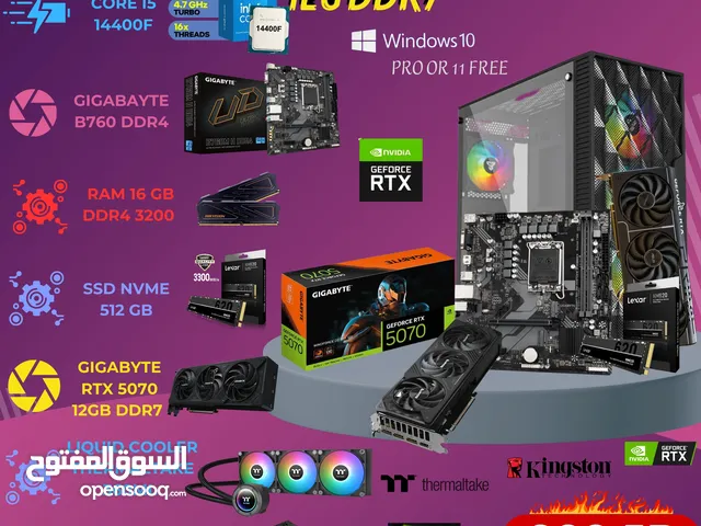 Intel i5-12400F + GIGABYTE RTX 4060 للألعاب، التصميم، والبث بدون تقطيع!