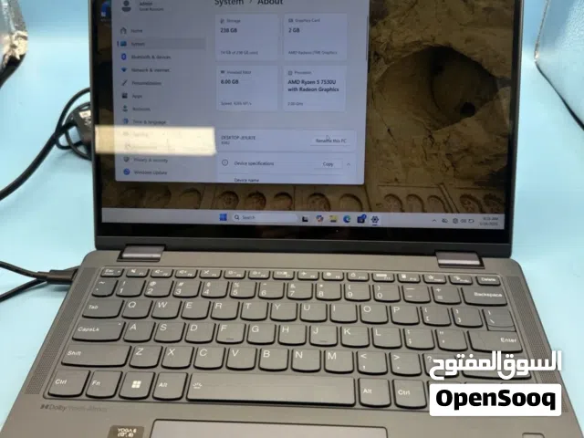 Lenovo Yoga 6 13ABR8  Ryzen 5 7530U  شاشة لمس قابلة للدوران