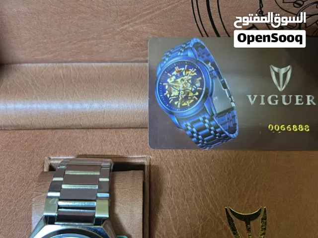 ساعة ماركة فيجور الاصل مع ضمان الوكيل غير مستعمله جديدة بكرتونها وعلبتها وكل شي مكيس ومع بطاقة فيجور