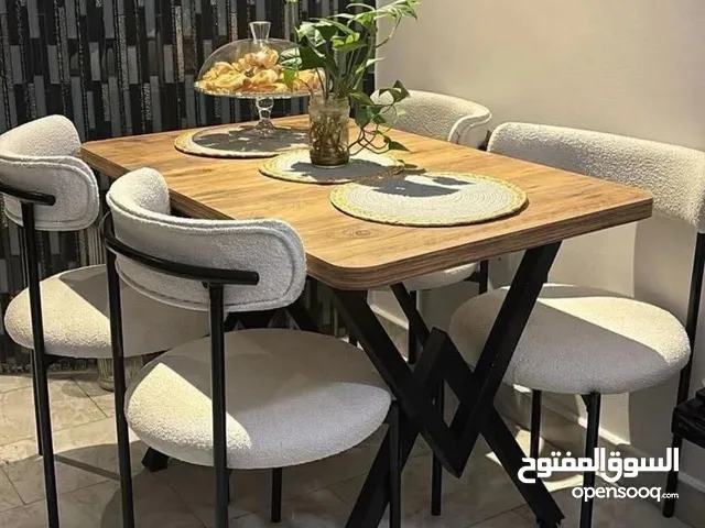 ميز طعام 4كراسي اطول 120 السعر155 توصيل مجاني لجميع المحافظات