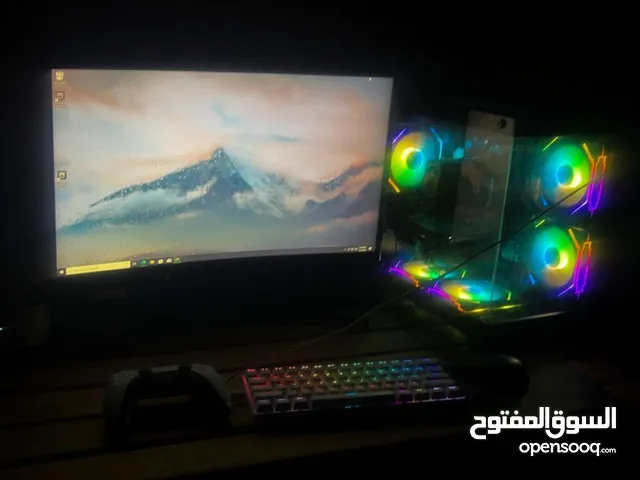 Gaming PC + 144Hz Curved Samsung كمبيوتر ألعاب + شاشة منحنية 144Hz – كامل وجاهز – 420 دينار
