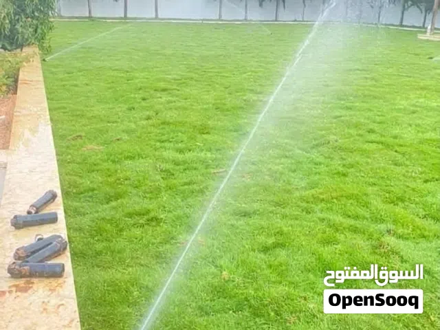 معشب أمريكي درجة أوله صيفي وشتوي طول السنه وتنسيق الحدائق العامة و الخاصه وخدمة الري التابت