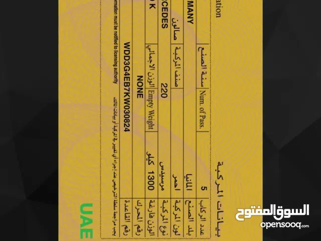 Mercedes Benz 2019, A220 USA import. 115000KM , fully loaded