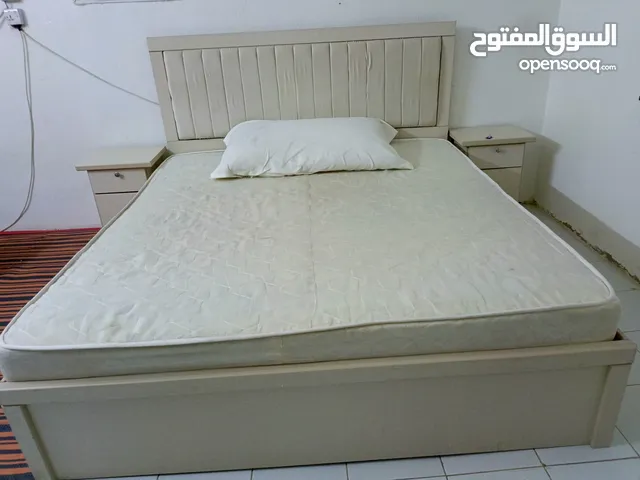 Bed frame with mattress king size 200×180 2 side table one dressing table location um al hamam