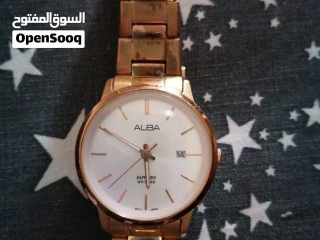 ساعه البا اصليه استعمال خفيف حاله ممتازه alba hand watch