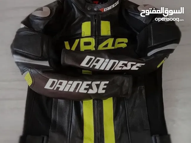 Dainese VR 46 Motorcycle Motorbike Racing Leather Track Jacket Including CE Armours Installed