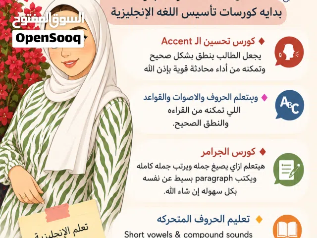 كورسات تأسيس لغه انجليزيه