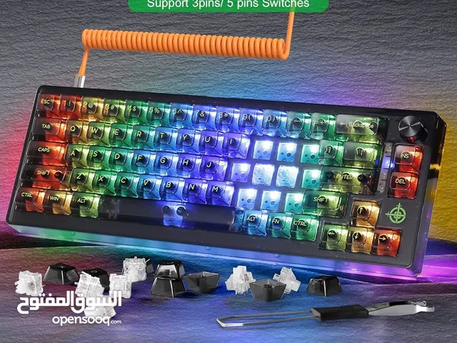 كيبورد ميكانيكي ريد سوچ فول RGB جديد فقط للفحص