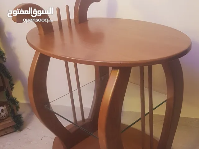 طاولة عربة ضيافة من خشب الزان الصلد