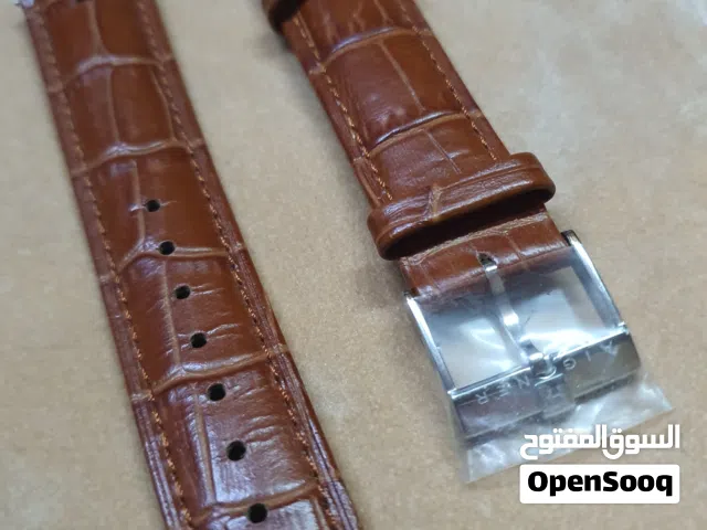 Aigner Brown leather crocodile pattern replacement watch strap