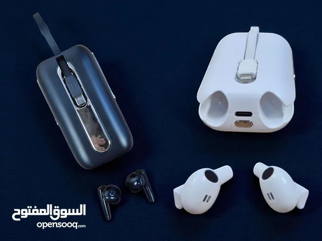 سماعات ايربود مع باوربانك راقية واصلية وجديدة