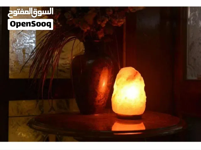 مصباح ملح الهيمالايا الصخري الطبيعي