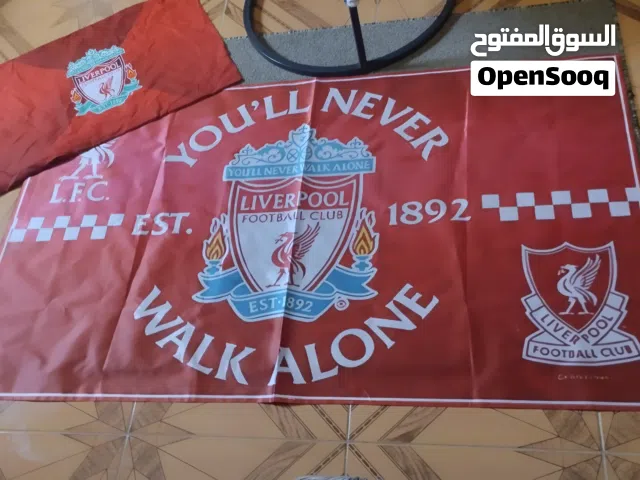 Liverpool big flag+ Pillow case all for AED 150