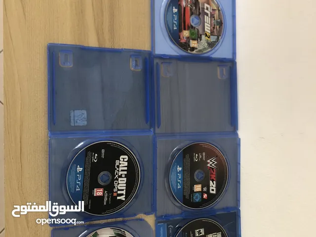 5 اقراص مستعمله ps4 للبيع