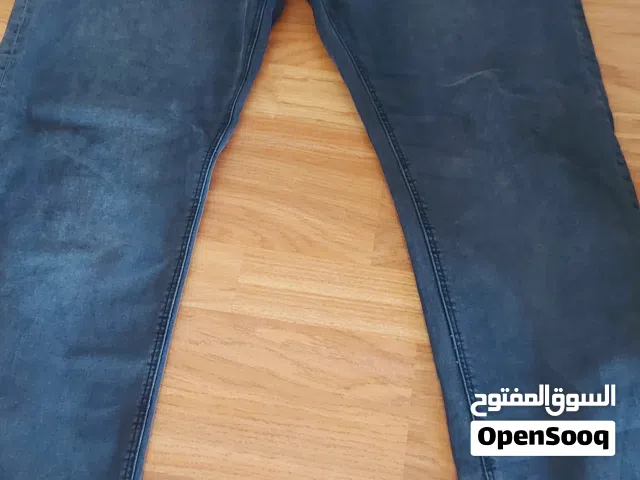 بنطلون جينز رجالي سترتش صناعة باكيستان لون سكني قياس 36  طول 30