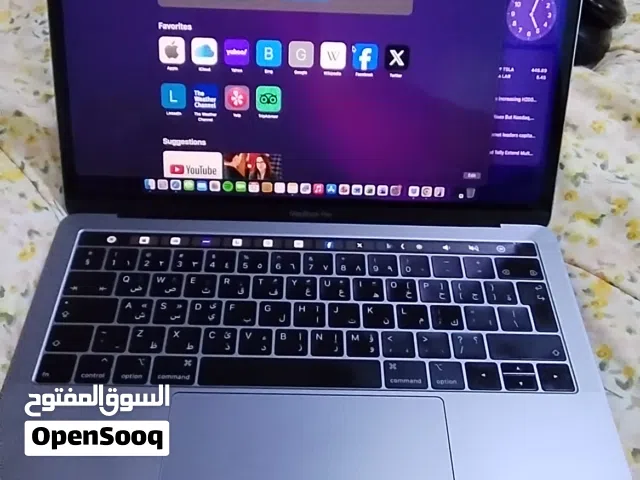Macbook pro 2018 model apple brand, in clean condition, 8gb RAM, 256 GB Storage.