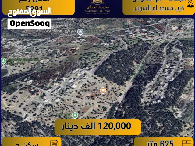 Residential Land for Sale in Amman Abu Al-Sous