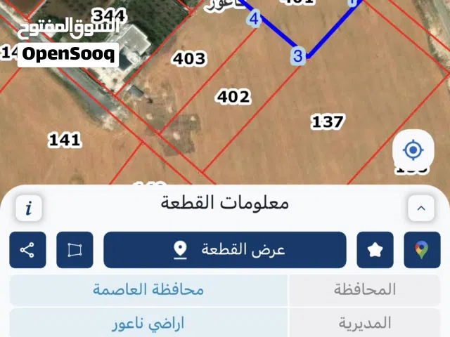 Residential Land for Sale in Amman Naour