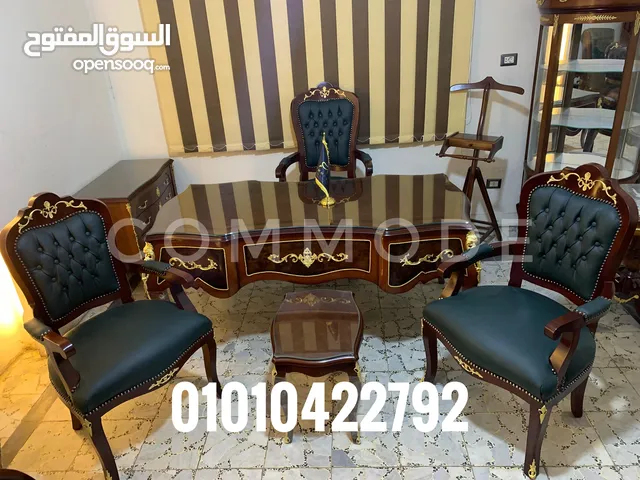 مكتب كلاسيك مدير خشب زان احمر روماني مطعم بالنحاس الاصلي مكاتب اثاث مكتب classic