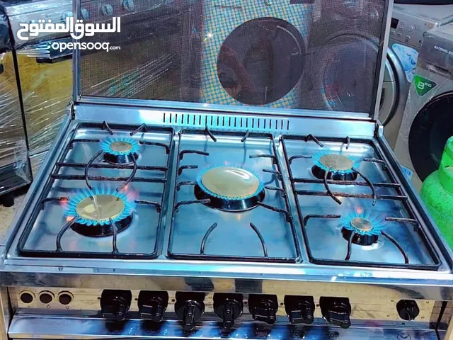 غازي يونيفرسال ايطالي مقاس 90 سم مجدد بالكامل كهرباء الفرن شغاله نار زرقاء للطهي يوجد كفاله تهريب غا