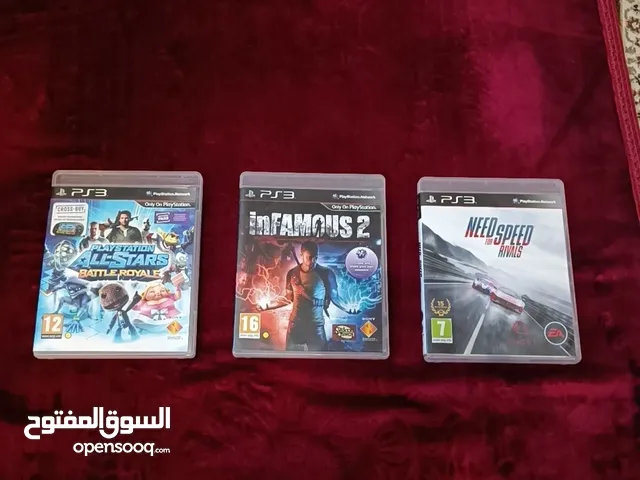 سيديات بلايستيشن 3 بحال الجديد infamous 2need for speed All stars battle royale