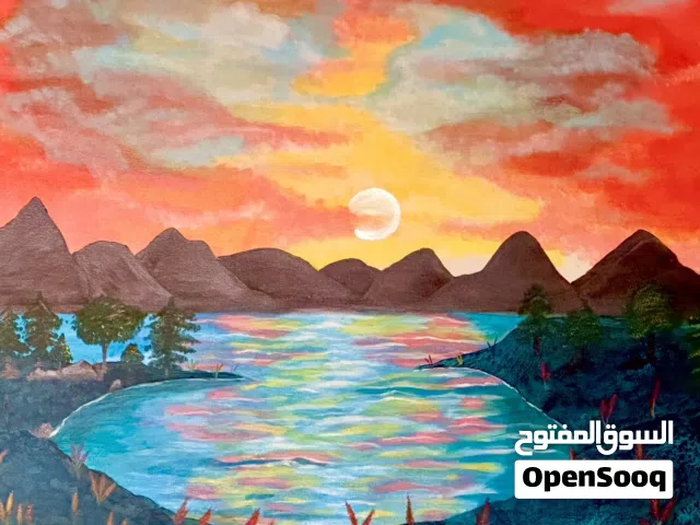 Original artwork painted on canves with acrylic paints