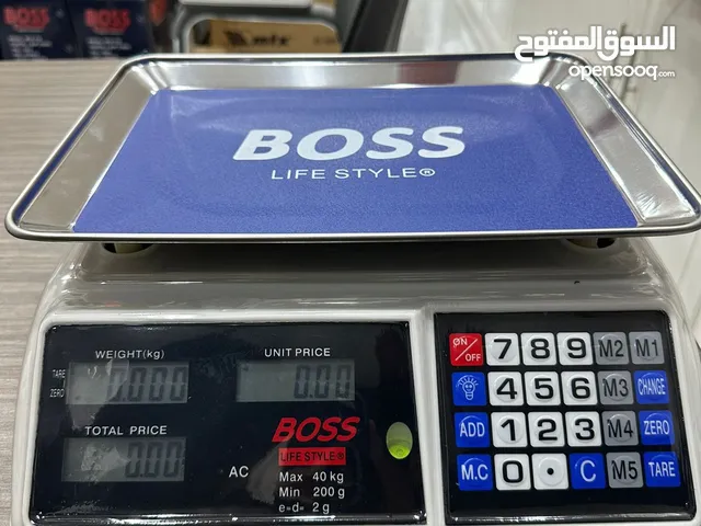 ميزان الخضار والفواكه سعة 40 كيلو جرام من شركة BOSS الاصلية يعمل بالبطارية والكهرباء