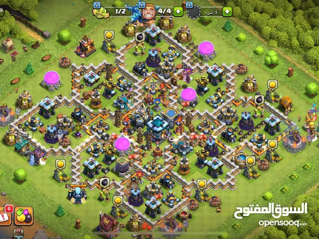 حساب كلاش أوف كلانس تاون 13 شبه ماكس