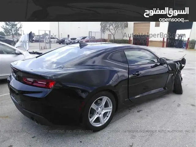 سلام عليكم كمارو موديل 2016 Rs V6 حادث جاملغ امامي بدون ايرباك بدون دواخل على وضع الشركة وبيها