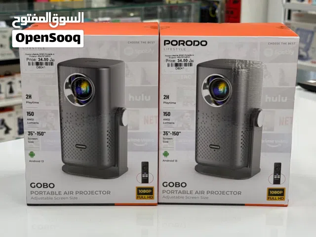 Porodo Lifestyle Gobo Portable Air projector - Grey - New